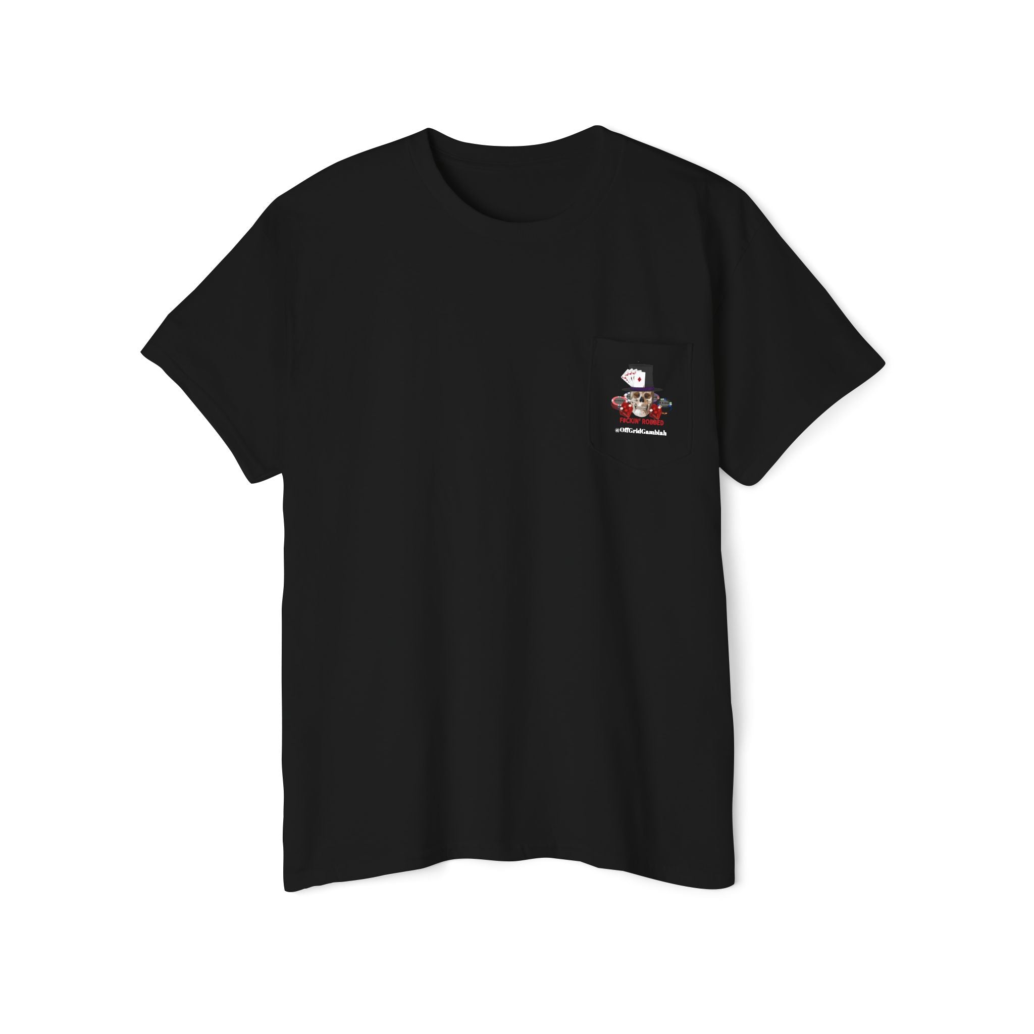 "F#CKIN ROBBED" Unisex Heavy Cotton Pocket Tee