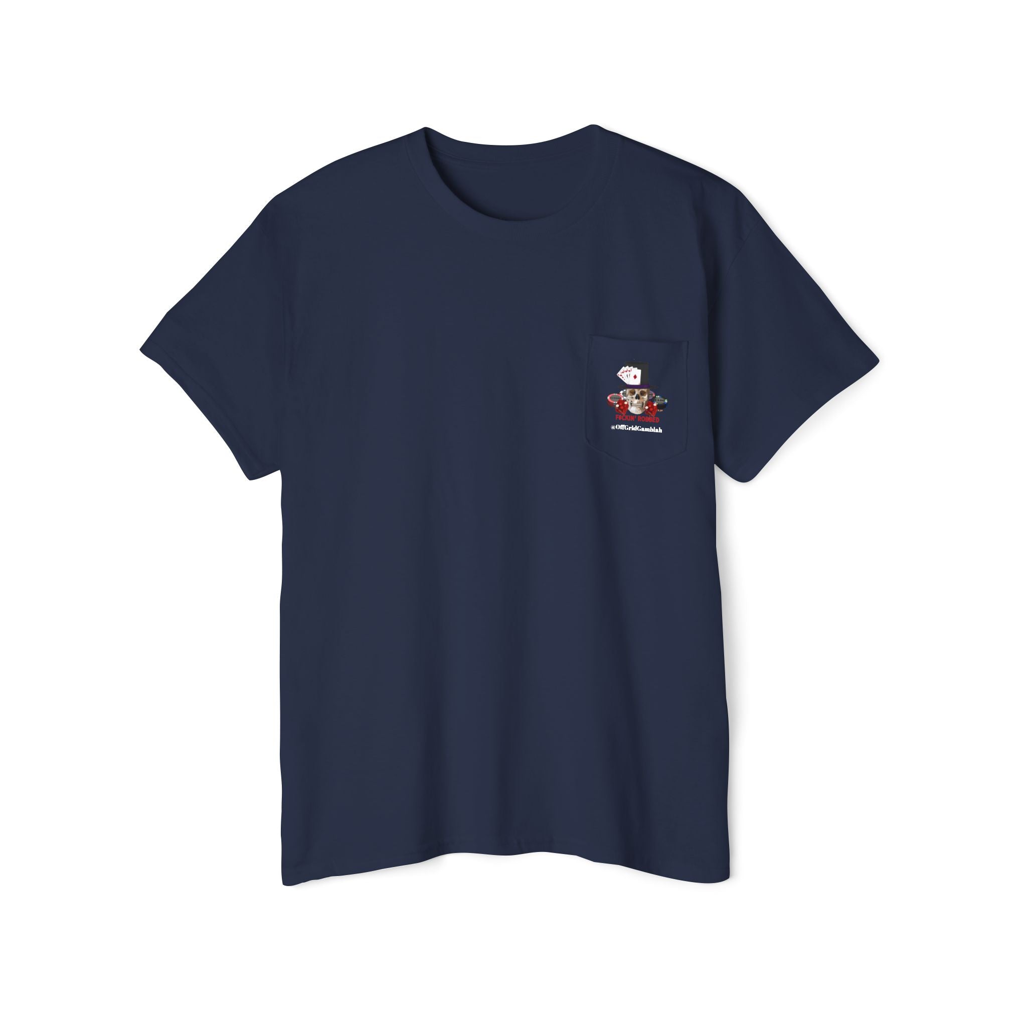 "F#CKIN ROBBED" Unisex Heavy Cotton Pocket Tee