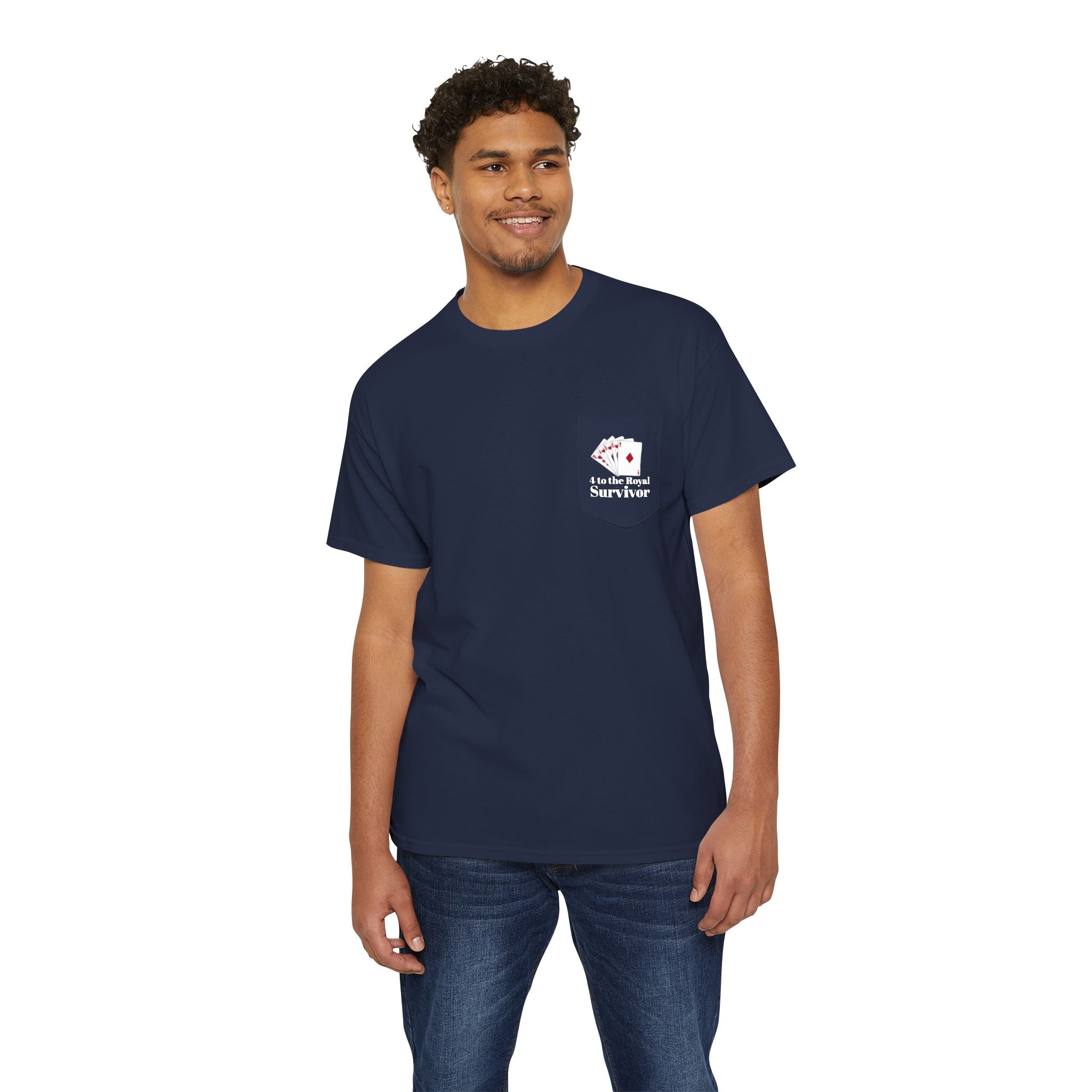 "4 to the Royal Survivor" Unisex Heavy Cotton Pocket Tee