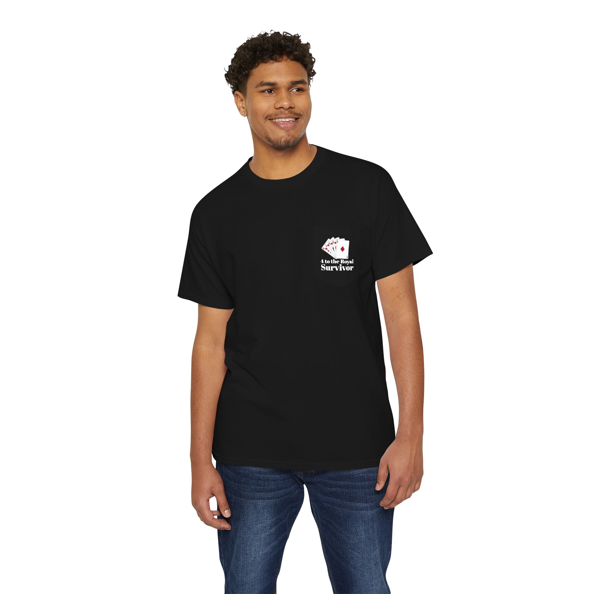 "4 to the Royal Survivor" Unisex Heavy Cotton Pocket Tee